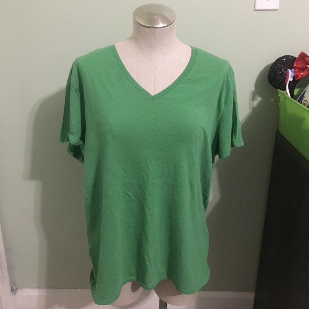 Green V neck